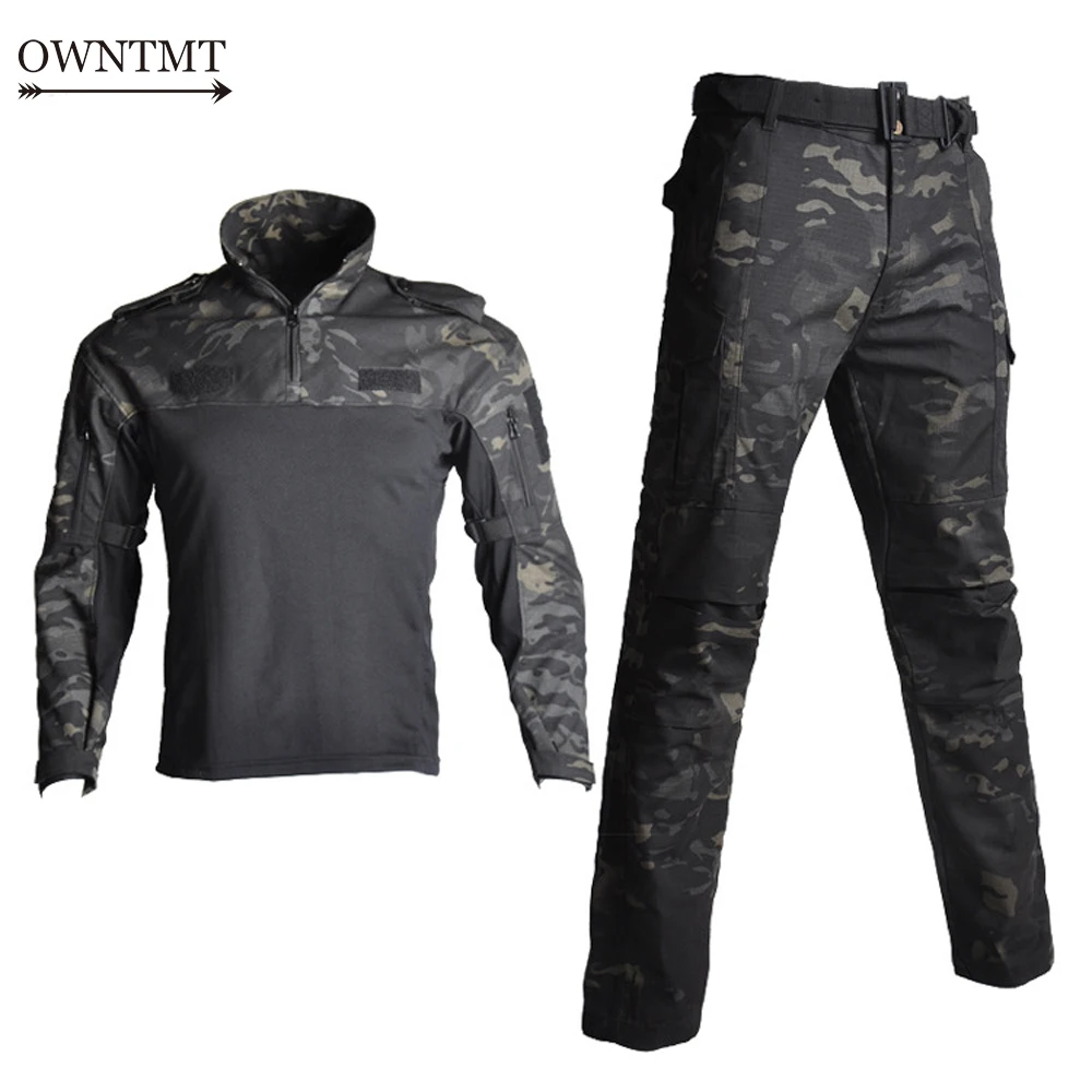 Армейская военная форма BDU Камуфляжный дышащий боевой костюм комплект одежды для