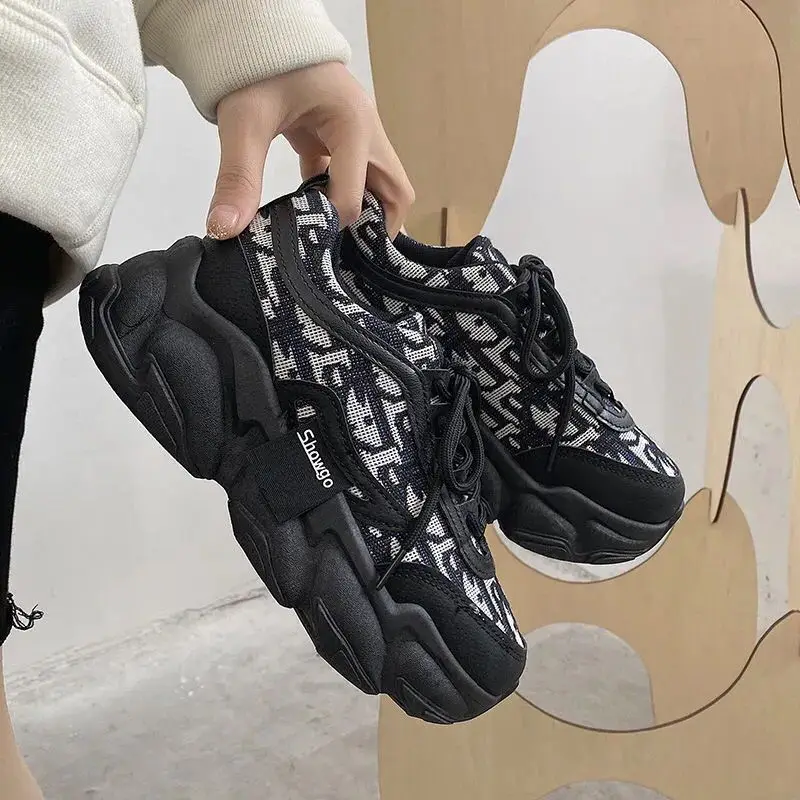 

Women Sneakers Casual Soild Color Increased Comfortable Running Shoes Outdoor Walking Jogging Females Shoes Fashion Ladies Shoe