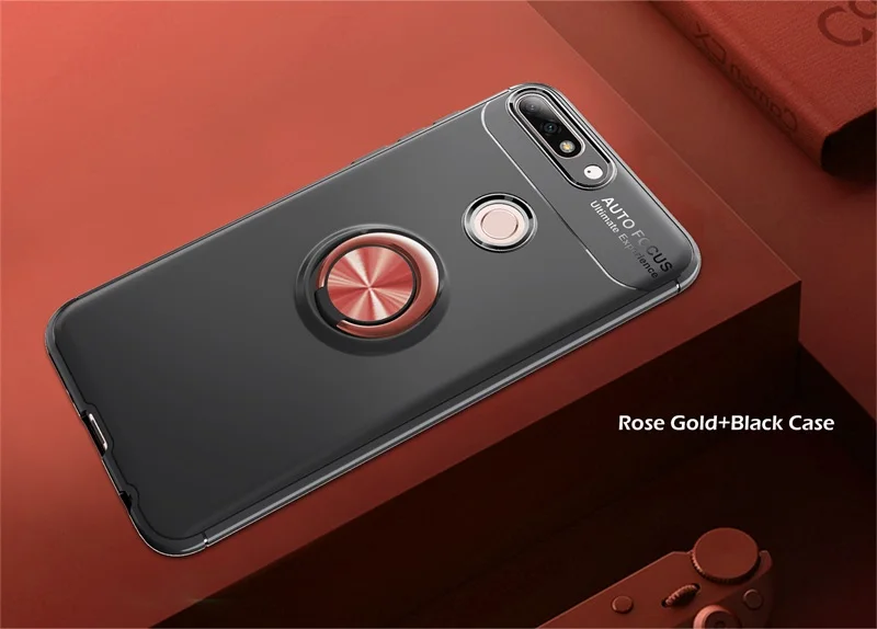 Rose Black Чехол Honor 7C для huawei Y7 Prime, чехол для телефона, полная защита, Жесткий Чехол для задней панели из поликарбоната, чехол для huawei Nova 2 Lite Y7 Pro - Цвет: Rose Black