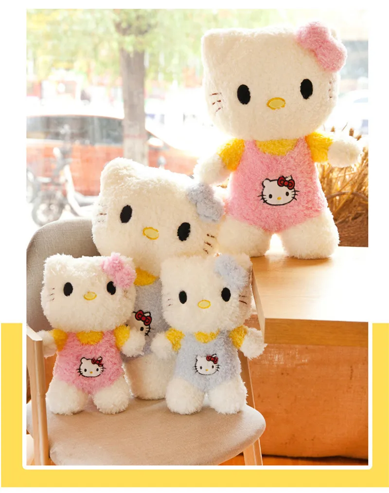30-60 см Kawaii стоячие коты мягкие Мультяшные аниме плюшевые игрушки милые куклы для малышей, милая Подушка для детей, подарки для детей