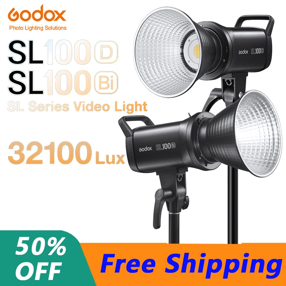 Светодиодная панель для видеосъемки Godox SL100D SL100Bi 100 Вт 5600K серия SL светодиодное