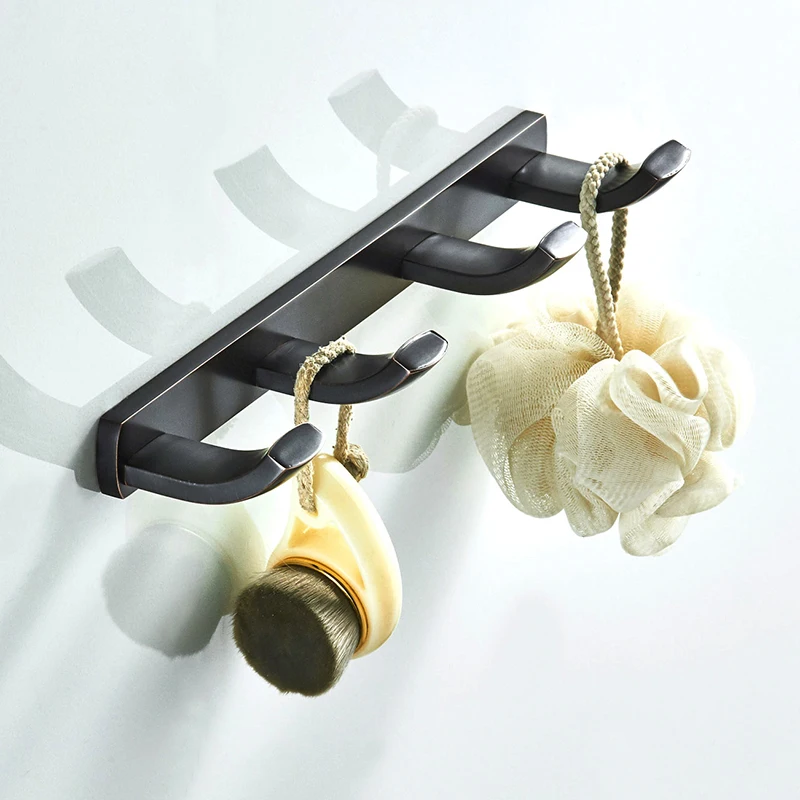 Набор аксессуаров для ванной комнаты черная Античная Полка полотенец держатель