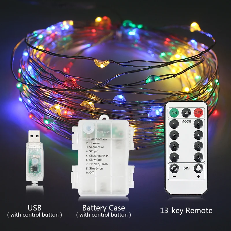 

LED light strip , copper strip 5m 10mï¼ŒUSB Plug or battery box ,RGB with remote control,For party like Christmas decoration