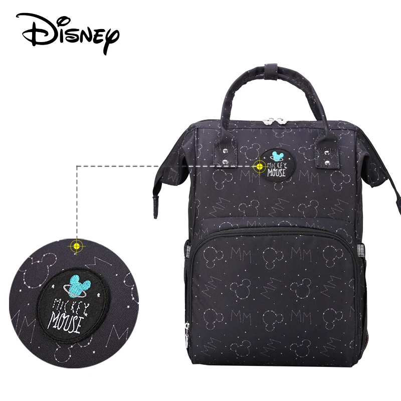 Disney с Микки и Минни Детские сумки для подгузников Usb большой Ёмкость мамочек