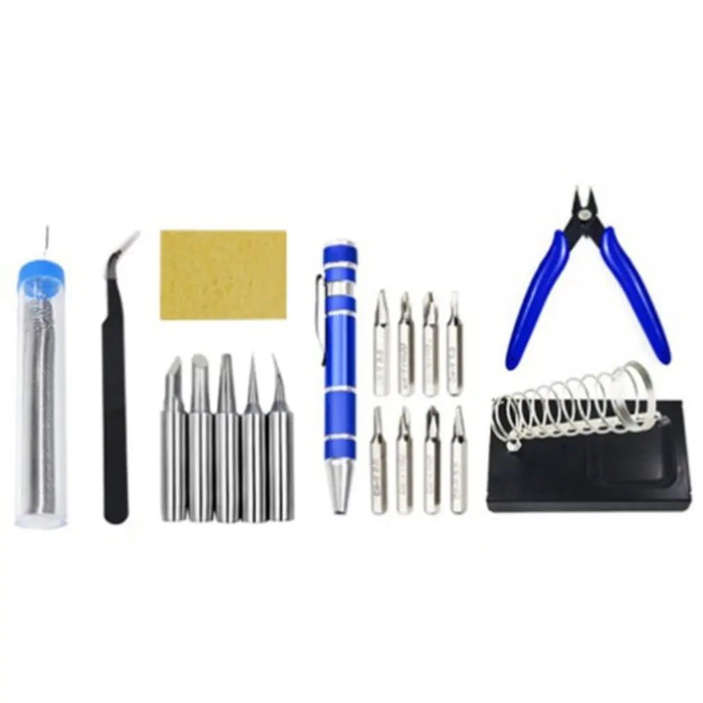 

16PCS 110V/220V Electric Soldering Iron Kit 60W Soldering Iron kit With Multimeter Desoldeirng Pump Welding Tool