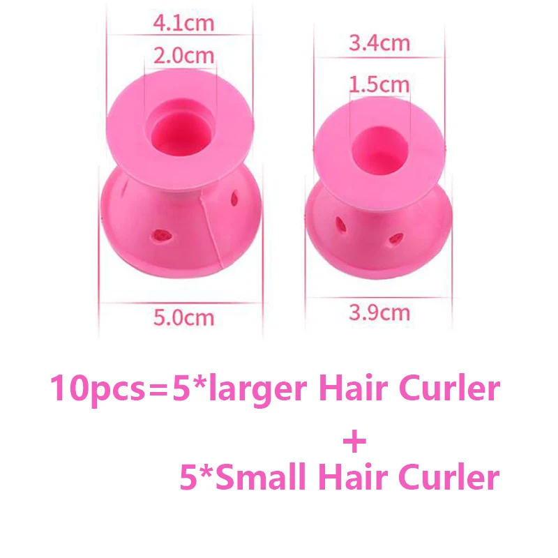 Бигуди для завивки волос женские круглая мягкая резина с волнами без нагрева