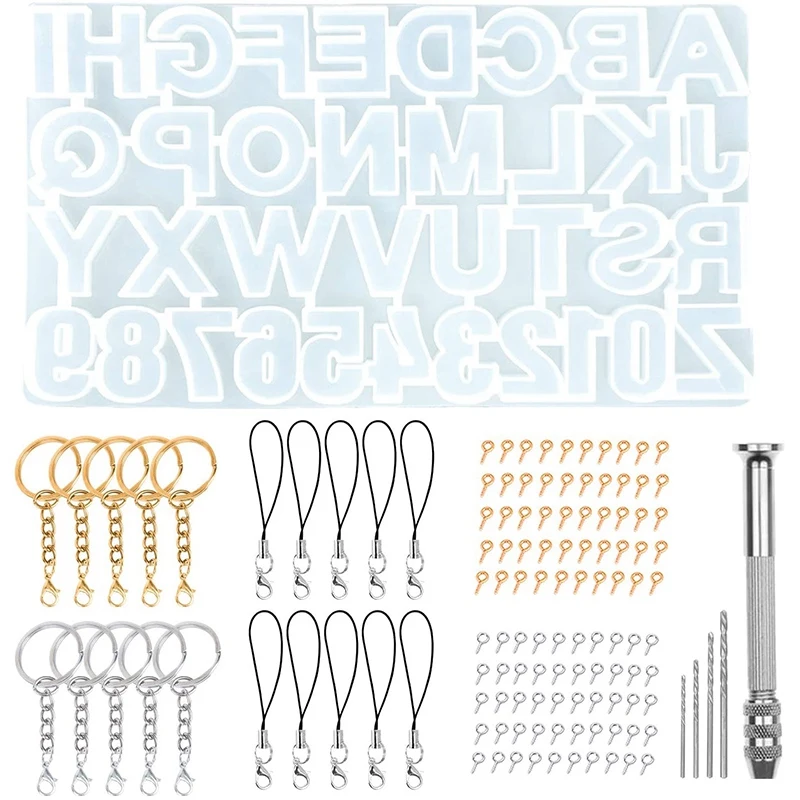 Перевернутый Алфавит литье смолы формы для Ремесел Брелки мелки мыло & глина
