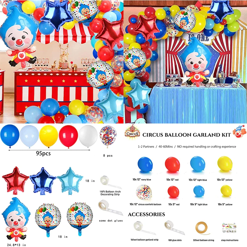 1 комплект Мультяшные воздушные шары в форме клоуна 44x67 см украшение для дня