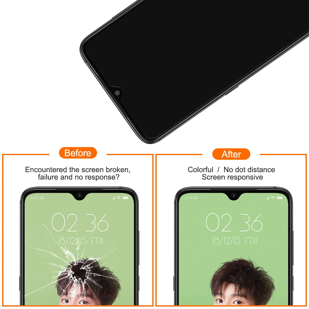 ЖК-дисплей 6,3" Xiao mi 9 mi 9 mi 9 mi 9, супер AMOLED экран с рамкой+ сенсорная панель дигитайзер Замена