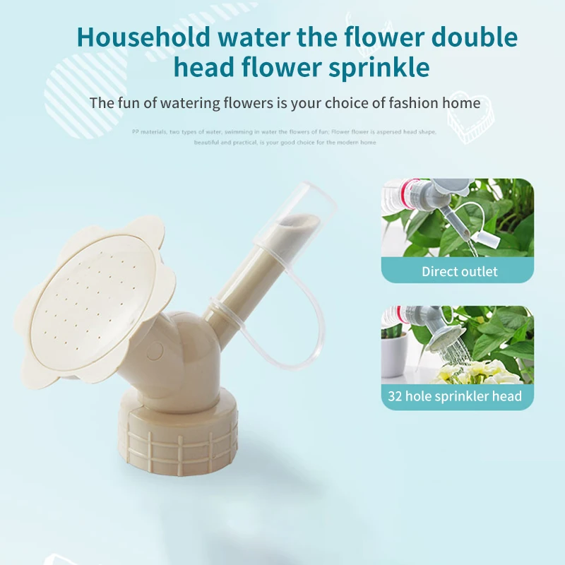 

2 In1 Plastic Sprinkler Nozzle For Flower Waterers Bottle Watering Cans Sprinkler Shower Head Gardening Tools Garden Supplies