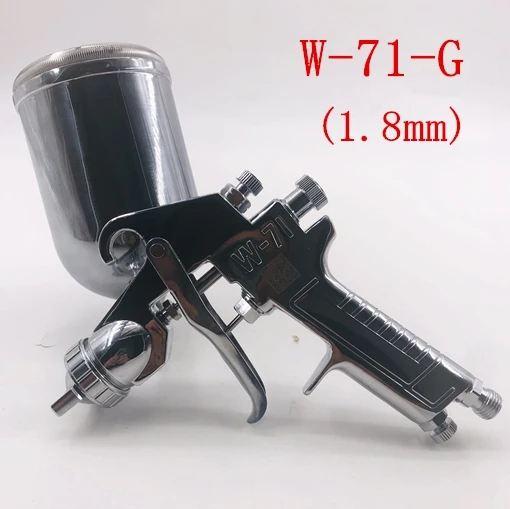 1.8mm Япония HVLP W71 ручной W-71 пистолет-распылитель ручка Краски пистолет 400 мл 0,8/1,0/1,3/1,5/1,8 мм Укороченное пальто пистолет мебель Краски ing Краски пистолет - Цвет: 1.8mm