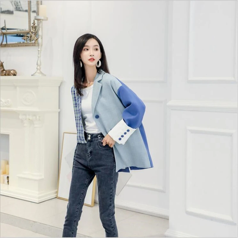2020 Весна и осень новая соединенная женский Костюмный пиджак небольшая толпа