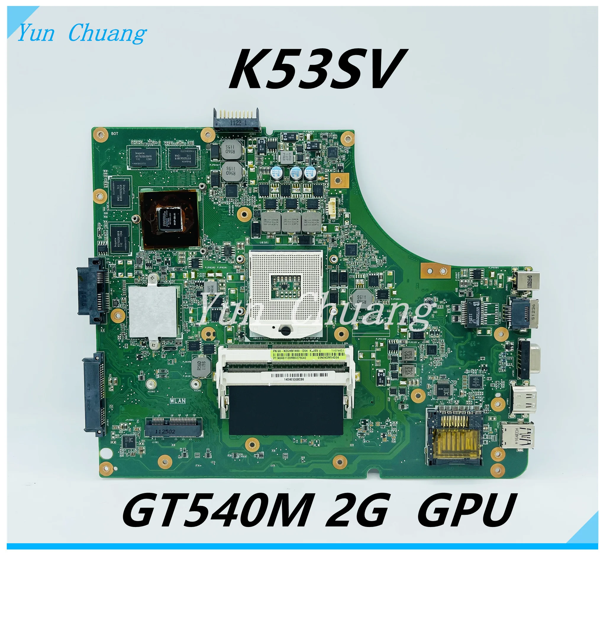 K53SV материнская плата для ноутбука Asus K53SM K53SC K53SJ K53S A53S оригинальная REV2.1/2 3/2 4/3 0 GT540M