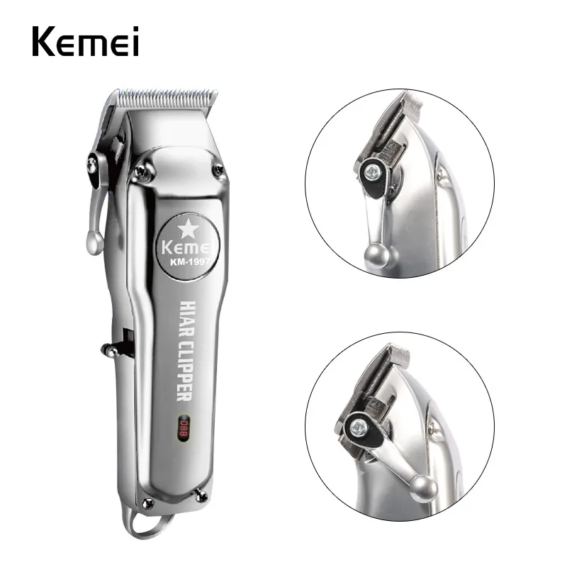 Kemei-1996 Парикмахерская перезаряжаемая машинка для стрижки волос
