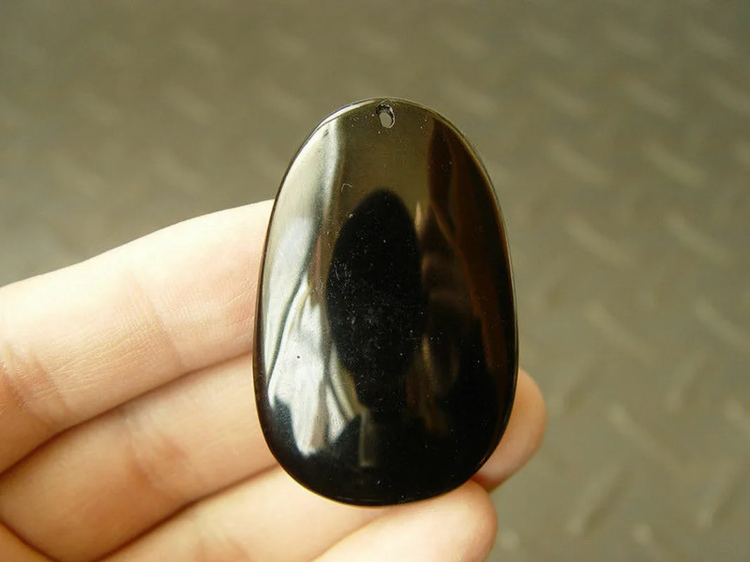 Обсидиан черный аланана Acala драгоценный камень благословение удачи ювелирные