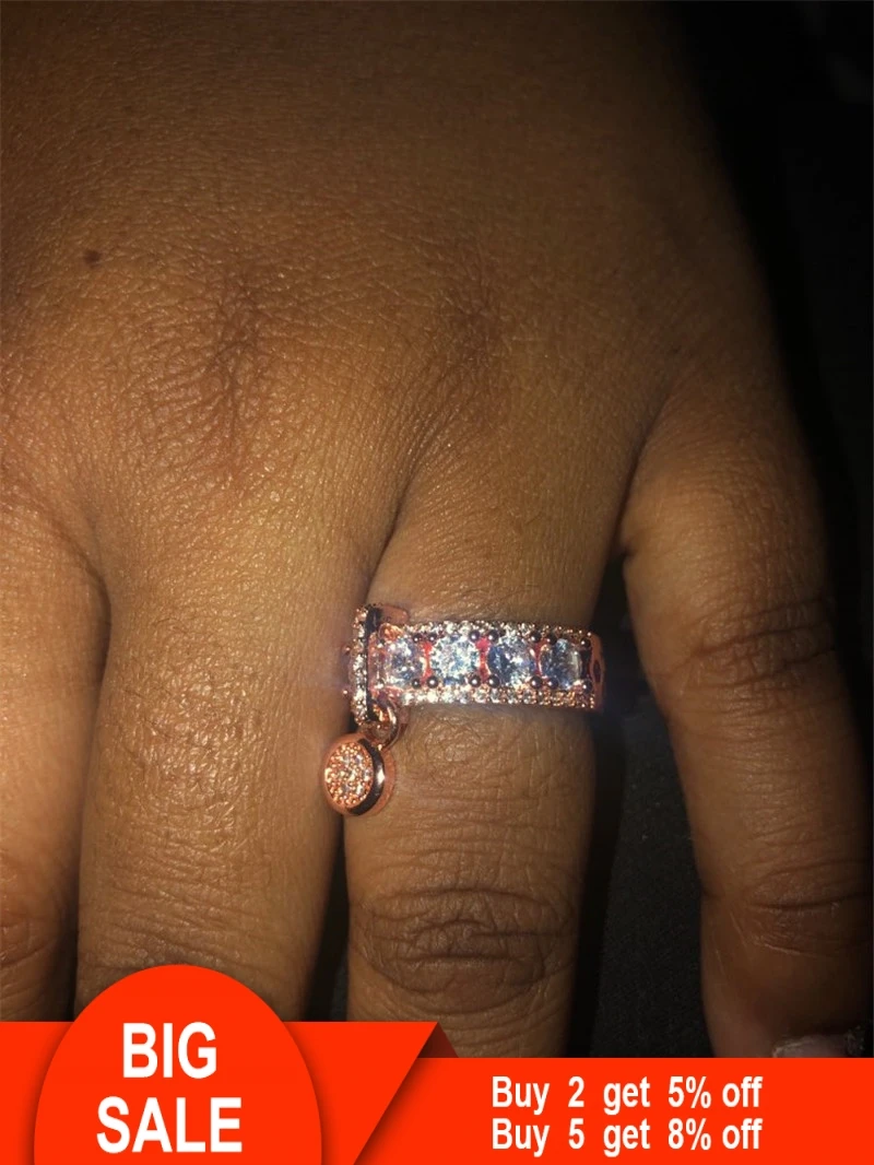 Женское Винтажное кольцо Vecalon обручальное из стерлингового серебра 925 пробы AAAAA Cz