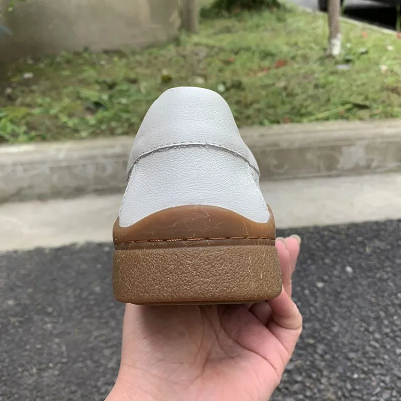 

Genuine Leather Men Shoes Breathable Hollow Summer Sneakers Footwear Street Casual Lace Up White Flat Shoes Zapatos De Hombre