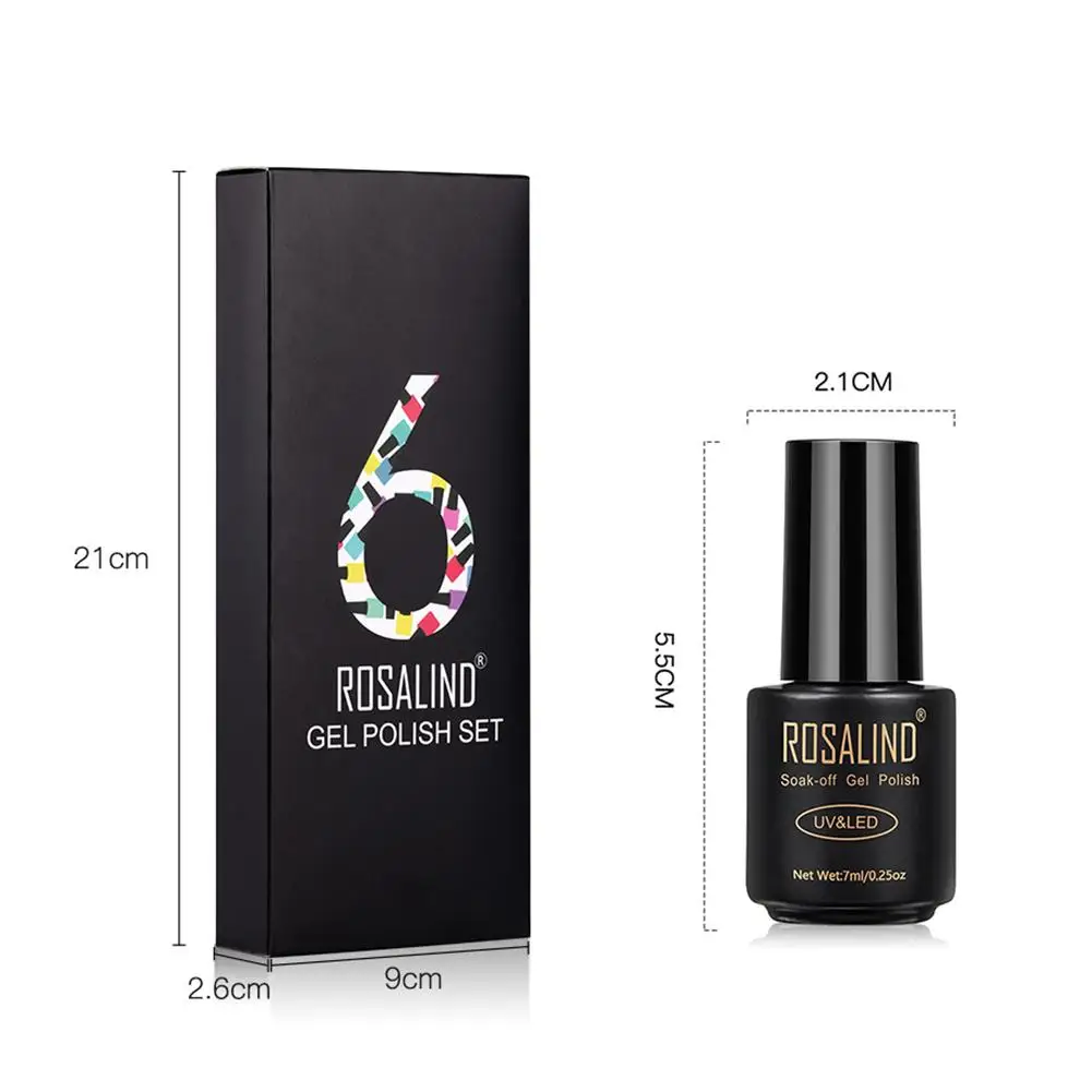 

6 Colors 7ML Nail Gel Polish Set UV LED Soak Off Gel Polish Nair Art Kit Nail Polish Vernis Semi Permanent Nail Decoration Kits