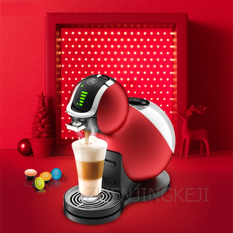 

Coffee Machine 6-10 Cups Home Office Fully Automatic Red Capsule Electric Coffee Machine Milk Tea Shop Dessert Shop 220V 1500W