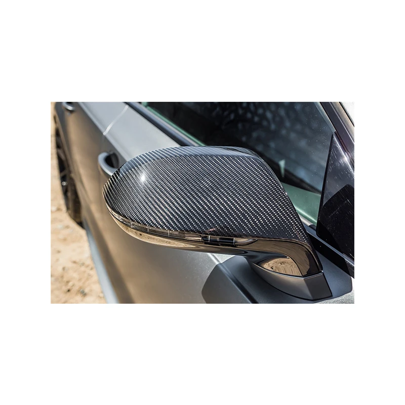 Зеркало заднего вида для Audi A7/S7 RS7 сменный глянцевый черный чехол из АБС и