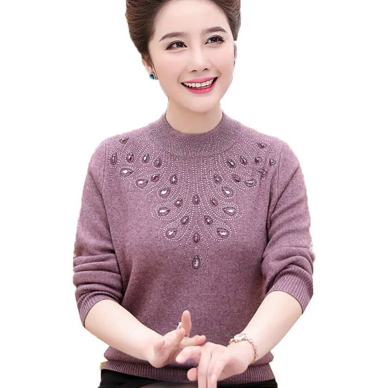 Свитер женский кашемировый с высоким воротником короткий теплый Осень-зима 2019 |