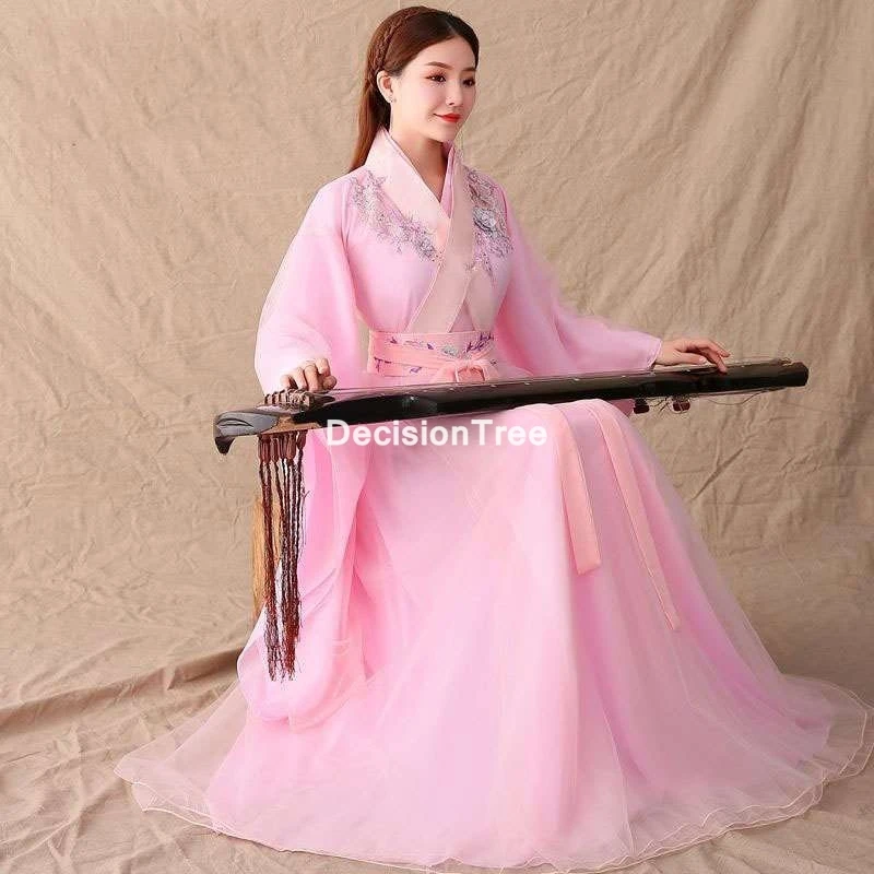 2021 Восточная женщина китайские традиционные костюмы hanfu в ретро стиле для танцев