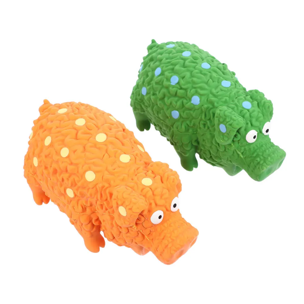 

2pcs Latex Puppy Toys Funny Animal Sets Pet Interactive Play for Dog