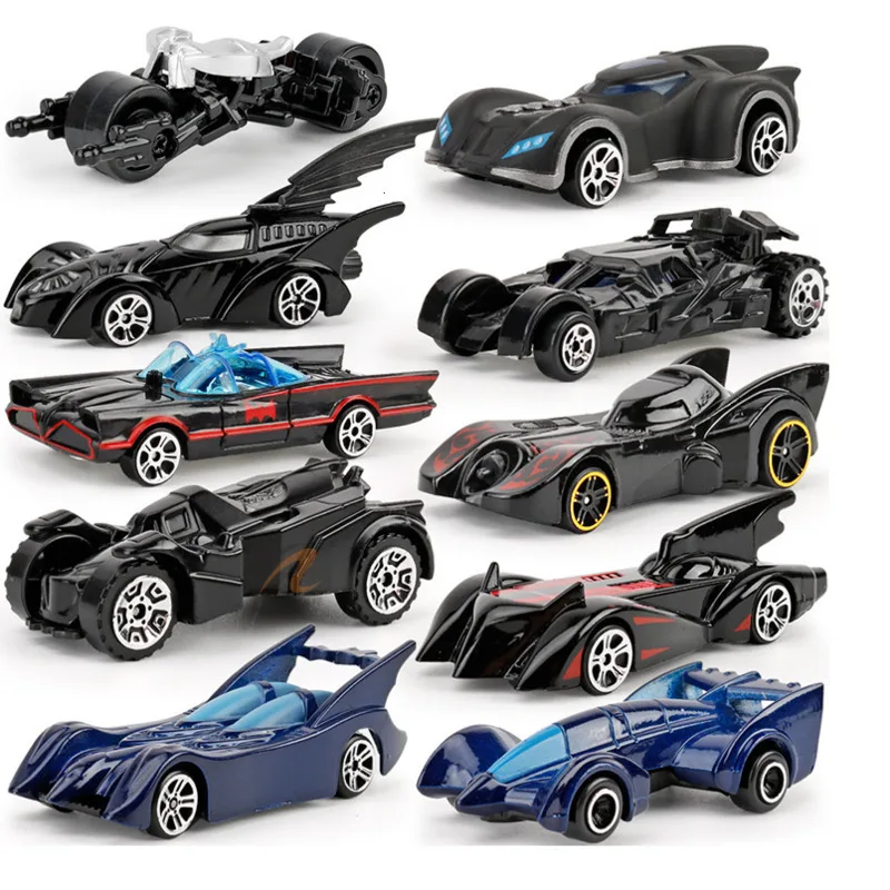 1/64 10 шт./компл. летучая мышь колесница набор Diecasts сплав модели автомобилей