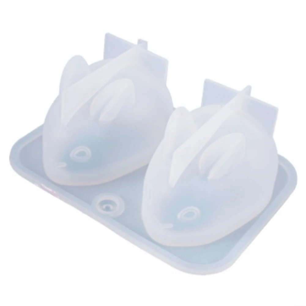 

3D маленькие кролики формы для эпоксидной смолы для ручной работы пара кроликов силиконовые формы DIY Декор украшения изготовление смол форм...