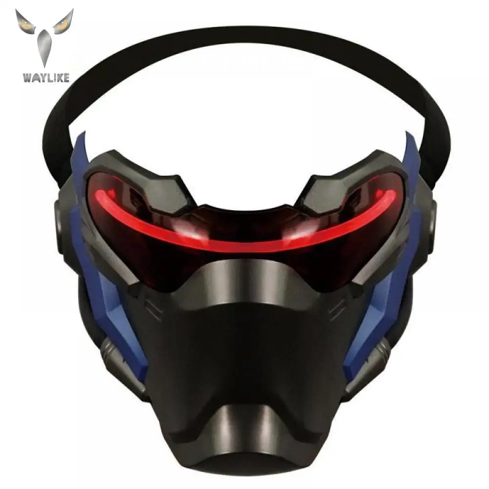 

WAYLIKE OW Pioneer Mask Halloween Cool Mask Prop Collection Cosplay OverWatch Pioneer Mask For Party