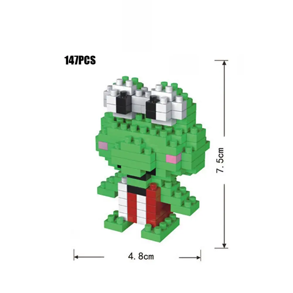 

hot Lepining creators cartoon cat mini micro diamond building blocks beautiful Keroppi Rana XO penguin model bricks toys gift
