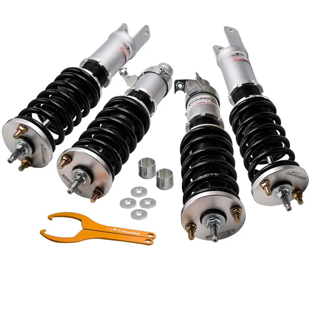 Adj высота койловеров наборы для Honda Civic CRX 1988 1989 1990 1991 серый 5 го поколения EG 91 95