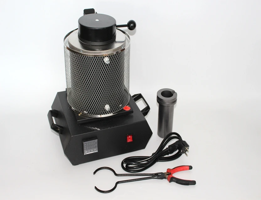 

3kg Digital Gold Siliver Alumium Melting Furnace Melting Furnace Machine Heating Casting Refining Jewelry Melting Furnace