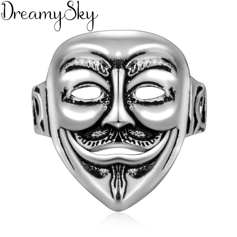 Женское и мужское Винтажное кольцо DreamySky на палец с изображением человеческого