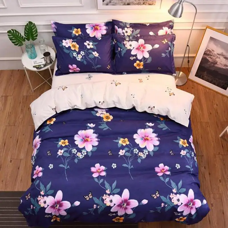 55 печатным рисунком Постельное белье 3/4 шт постельное детское Твин Полный King Queen