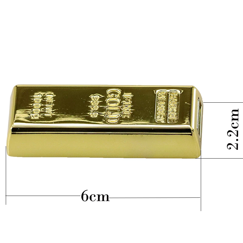 Прямоугольные металлические золотые ручки USB 2,0 bullion Gold bar U disk 128 ГБ 256 ГБ 16 ГБ 32 ГБ 64 ГБ 8 ГБ 4 ГБ флешки креативный флеш-накопитель