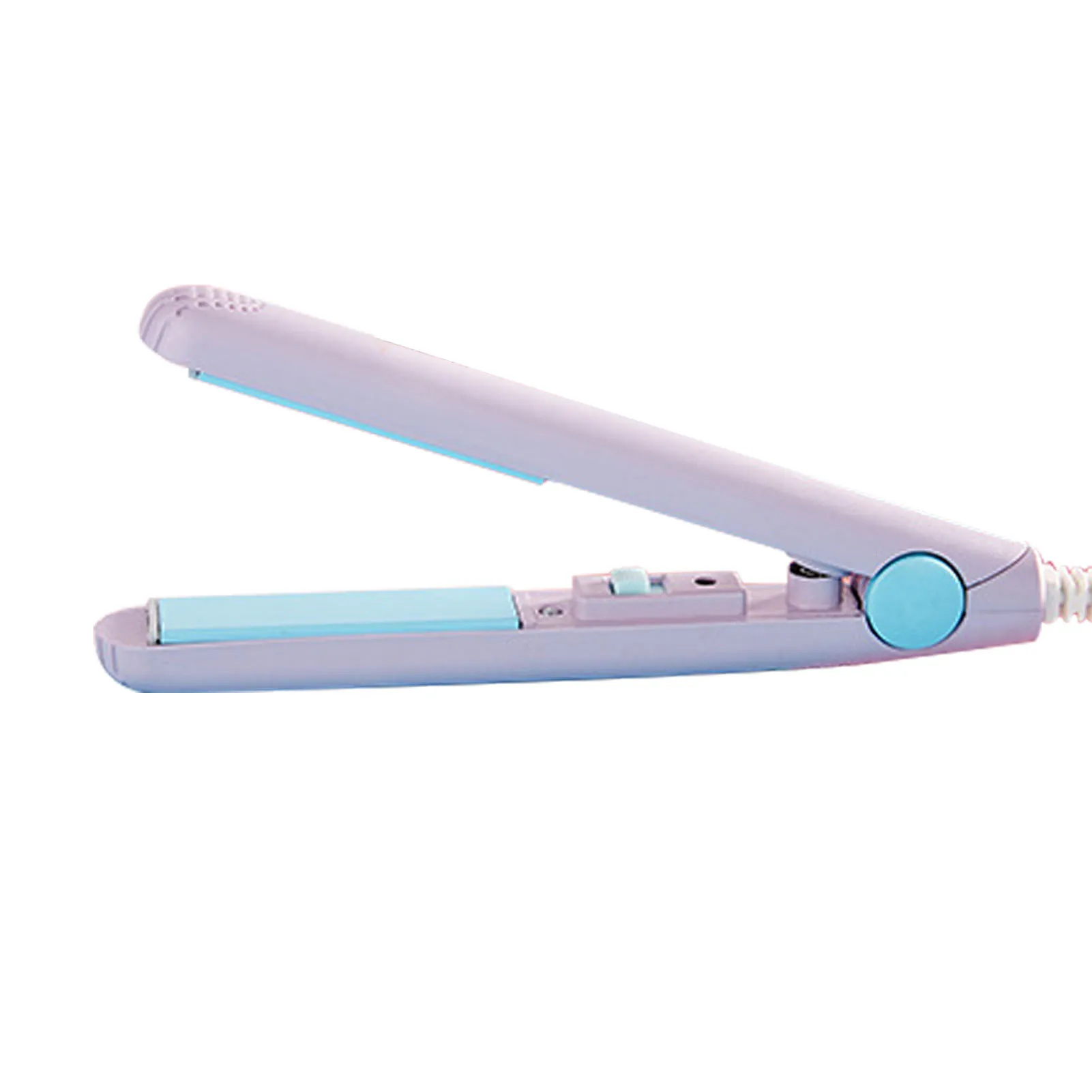 

2 In 1 Curler Home Ceramic Ergonomic Styling Tools Splint Mini Hair Straightener Portable Cute With Box Electric Wired Flat Iron