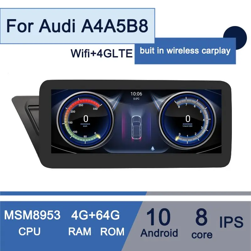 8-ядерный IPS Android автомобильный Gps-навигатор беспроводной Carplay для Audi A4 A4L A5 b8 S4 S5