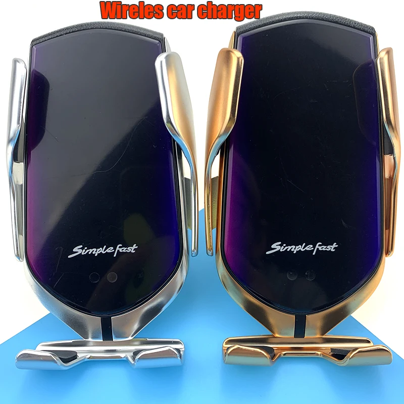 Qi быстрая Беспроводная зарядная станция 10 Вт R1 автоматическое зажимное