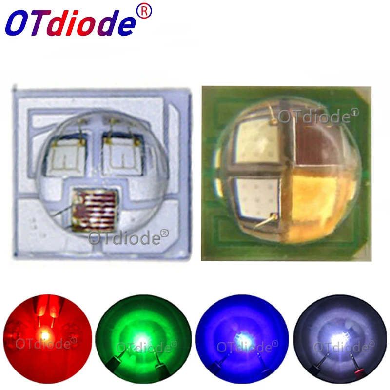 

10-100 шт. 3 Вт SMD3535 rgb RGBW керамические изделия Высокая мощность COB светодиодный чип 3 Вт flash светильник лампа Полноцветный красный диод