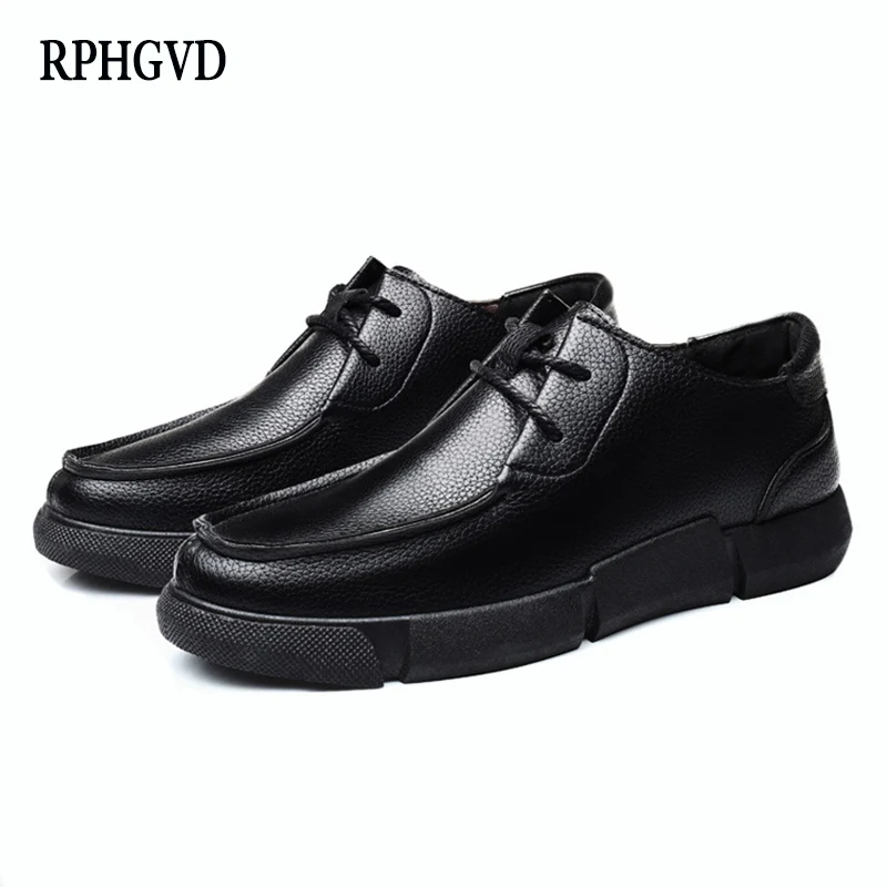 2019 г. Повседневная обувь мужская кожаная в деловом стиле с мягкой подошвой