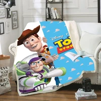 disney toy story sherif woody buzz lightyear baby plush blanket throw sofa bed cover twin bedding for boys children gifts