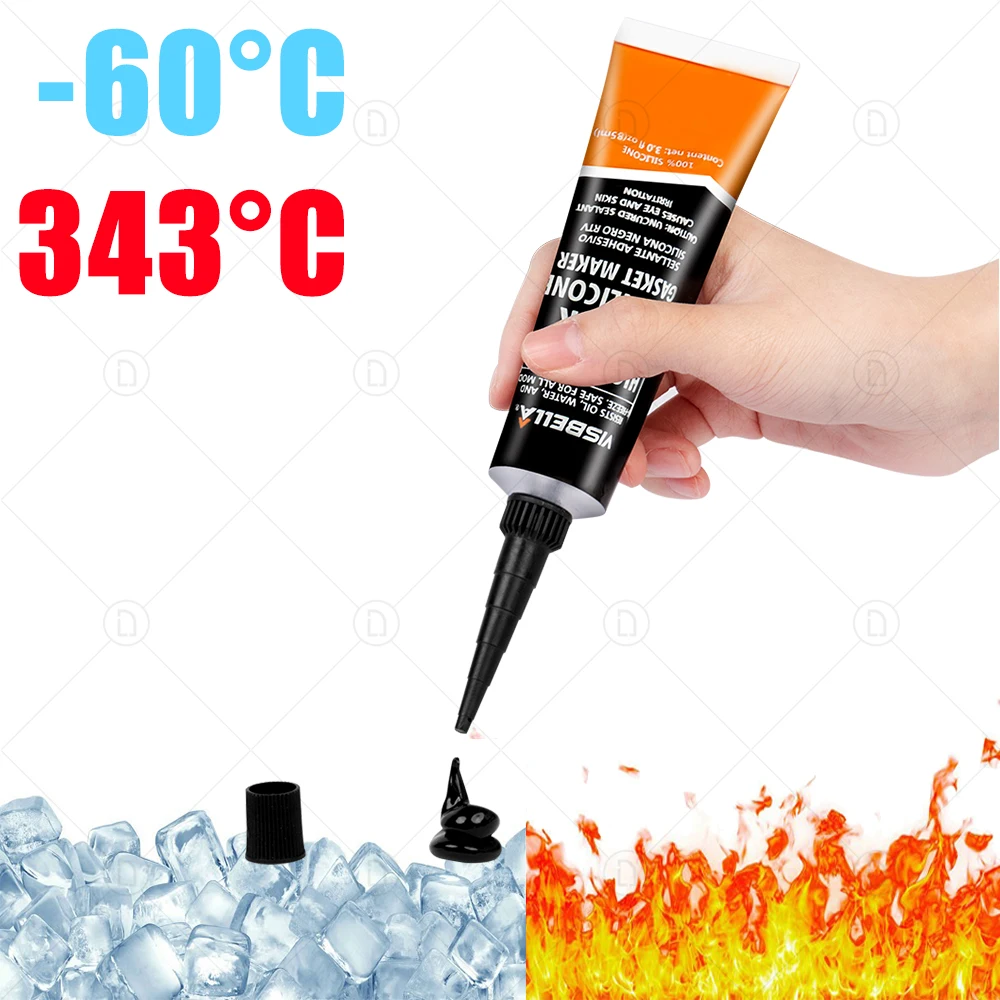 RTV Silicone Industrial Strong Adhesive High Temperature Sealant Rubber Gasket Maker Electric Repair Glue | Автомобили и