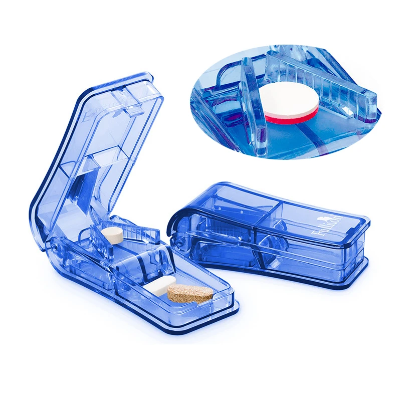 

Quality Pill Cutter Medicine Box Pill Cutting Splitter Drugs Tablet Cutter Divider Storage Case Pill Box Pill Cases & Splitter