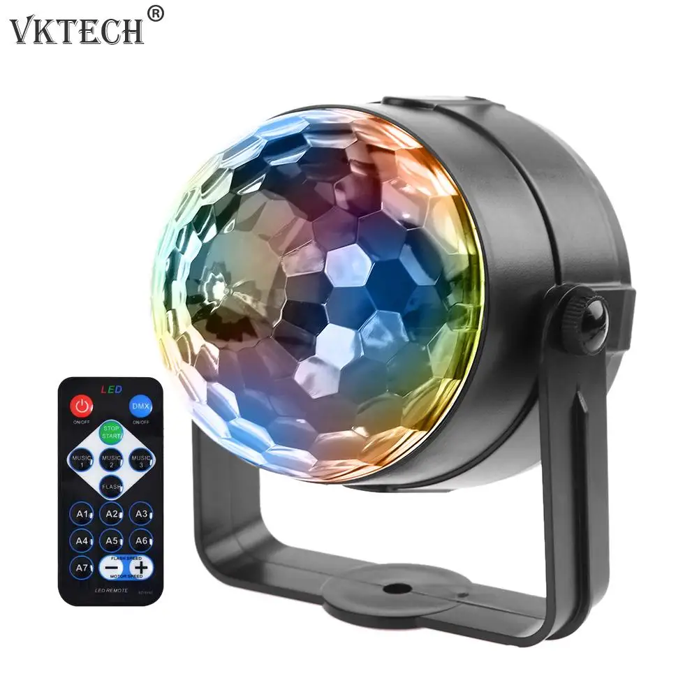 Светодиодный RGB магический шар светильник с дистанционным управлением