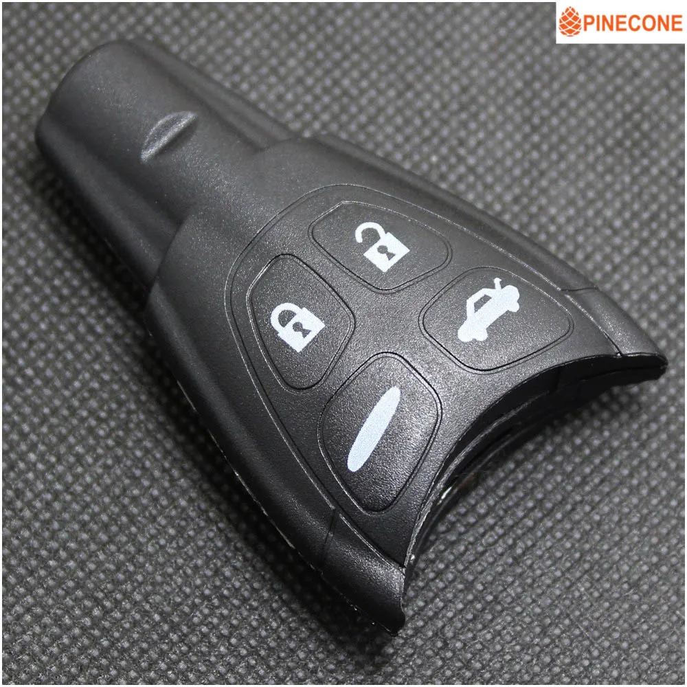 

PINECONE Key Shell for Saab 9-3 93 95 WF 4 Key Case Styling 4 Buttons Replace Remote Car Key Fob Casing No Logo