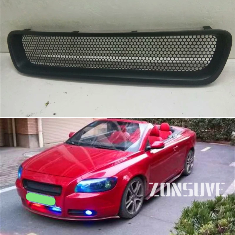 

Use For Volvo C70 Carbon Fibre Refitt Front Center Racing Grille Cover Accessorie Body Kit Zonsuve