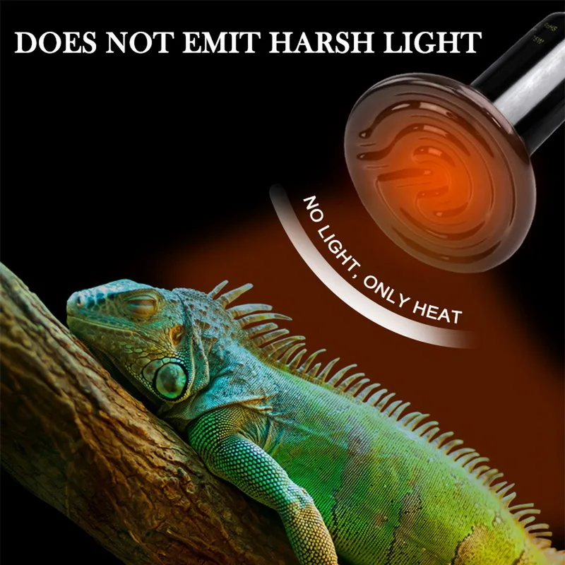 

220V Pet Reptile Far Infrared Ceramic Heating Lamp Heat Emitter Light Bulb 25W 50W 75W 100W 150W 200W Ceramics Lamp