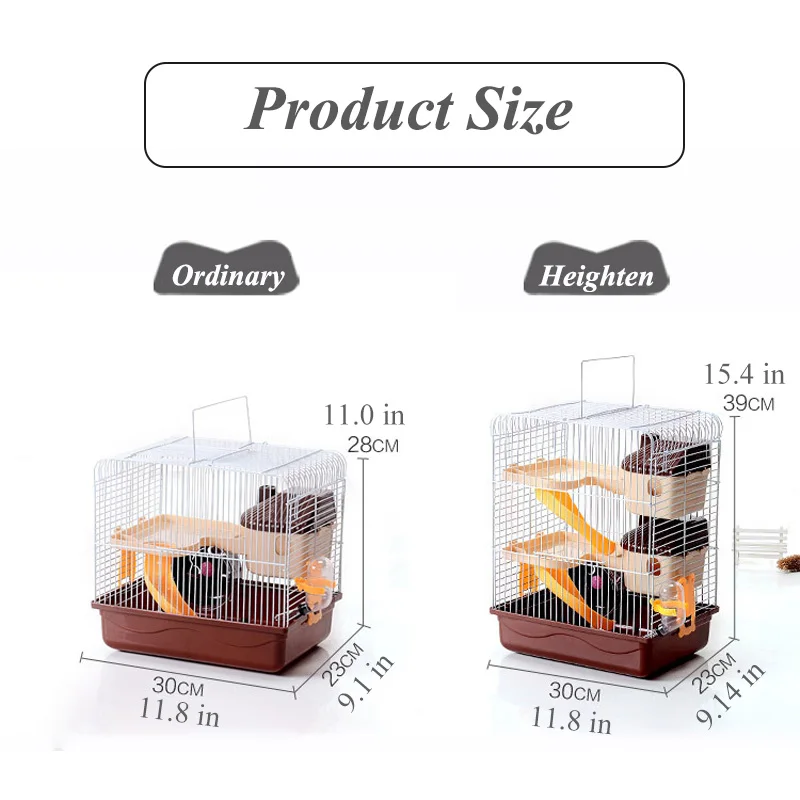 Клетка для домашних животных 3 этажная клетка хомяка портативная Роскошная виллы