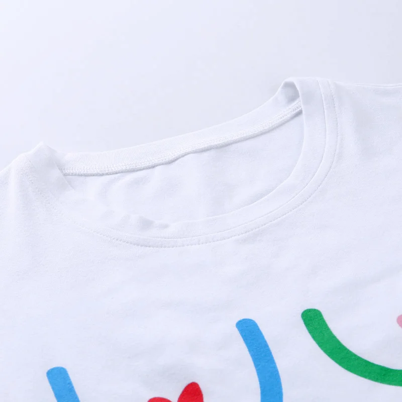 

New Summer Sexy Women Short Sleeve Heart Print T-shirt Clubwear White Bodycon T-shirt Outwear Short O-neck Crop Top